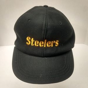 Funkap Pittsburgh Steelers Baseball Cap Hat Black Made in USA Vintage